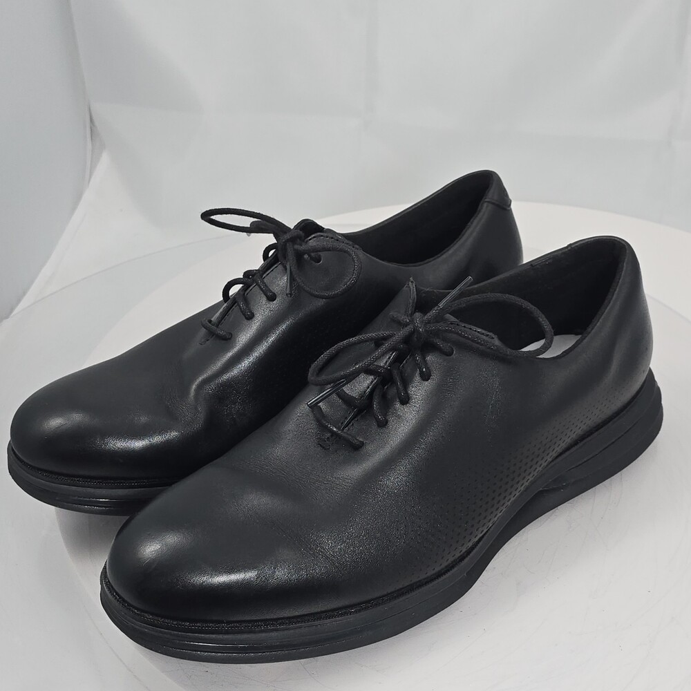Cole Haan Men 11.5 M ØriginalGrand Energy Twin Black Leather Oxford Shoes C37163
